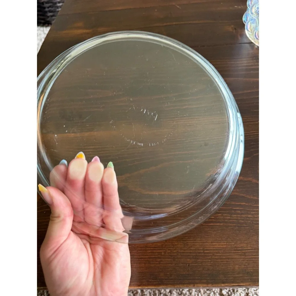 Pyrex 9 Inch Clear Glass Pie Plate 229 Vintage Round Baking Dish Made in USA